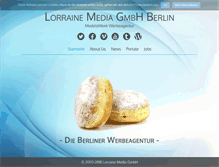 Tablet Screenshot of lorrainemedia.de